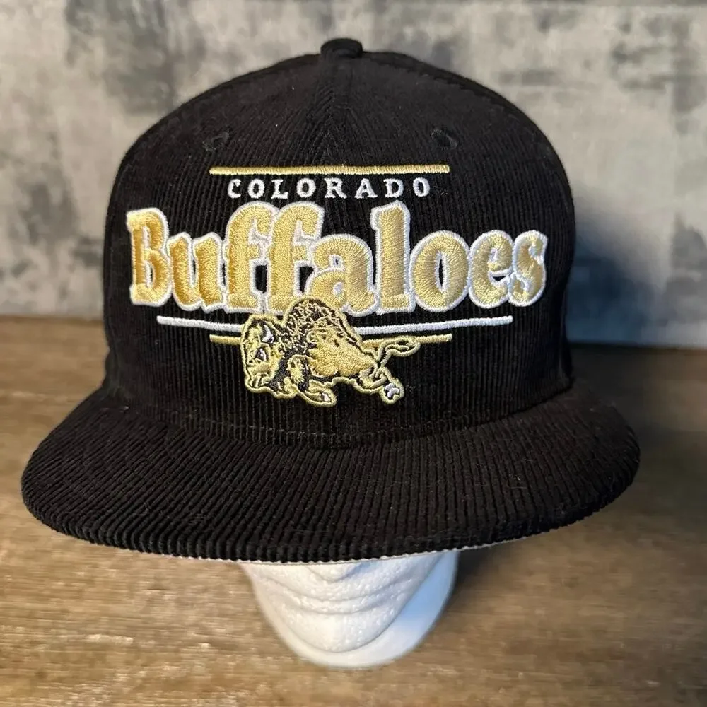 New Era Colorado Buffaloes Vintage Style Corduroy 9FIFTY Snapback Hat Cap Retro!
